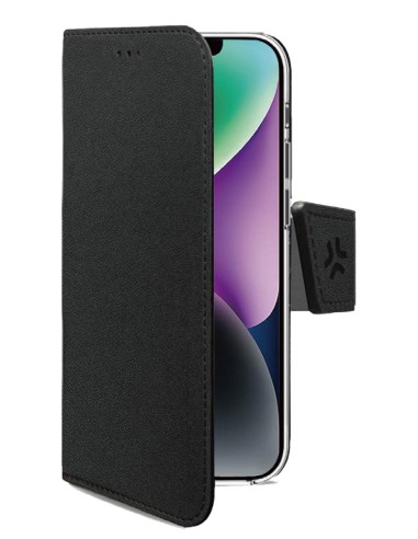 WALLY funda para teléfono móvil 15,5 cm (6.1") Funda cartera Negro