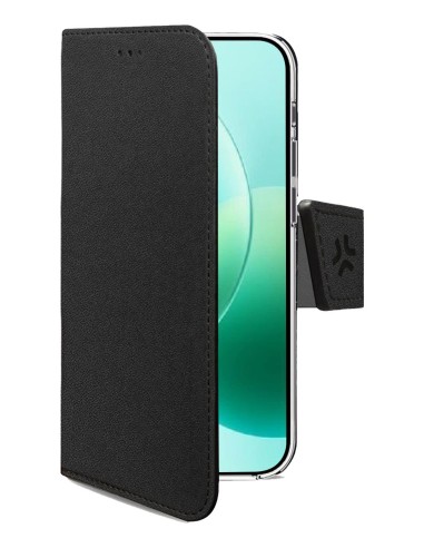 WALLY funda para teléfono móvil 17 cm (6.7") Funda cartera Negro