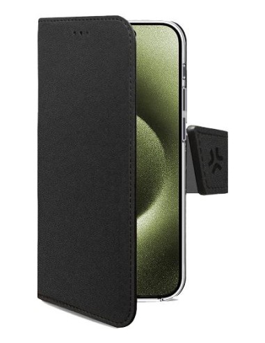 WALLYMAG funda para teléfono móvil 16 cm (6.3") Funda cartera Negro