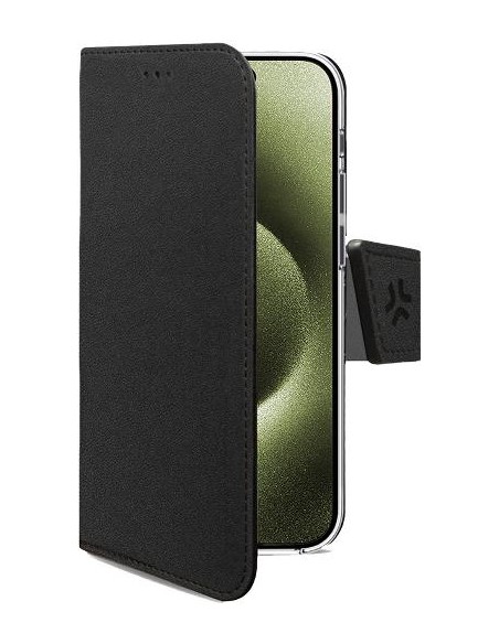 WALLYMAG funda para teléfono móvil 16 cm (6.3") Funda cartera Negro