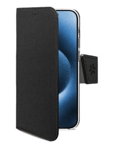 WALLYMAG funda para teléfono móvil 16 cm (6.3") Funda cartera Negro