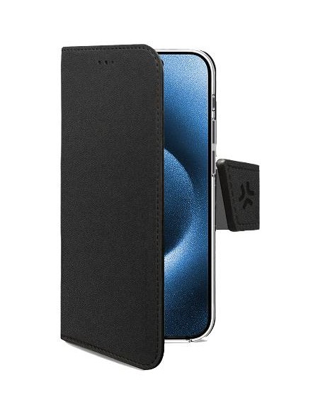 WALLYMAG funda para teléfono móvil 17,5 cm (6.9") Funda cartera Negro
