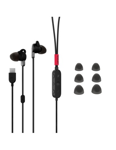 4XD1C99220 auricular y casco Auriculares Alámbrico Dentro de oído Música/uso diario USB Tipo C Negro