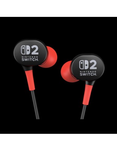 Wired Earbuds for Nintendo Switch 2 Auriculares Alámbrico Dentro de oído Juego Negro, Rojo