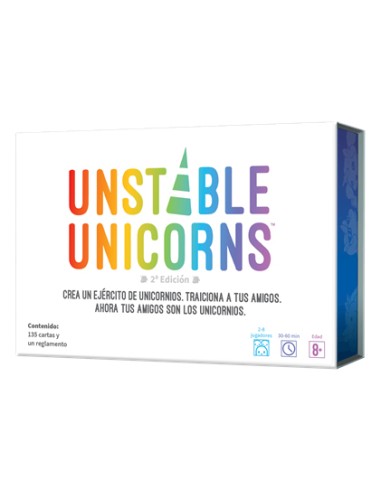 TEEUU01ES juego de tablero Unstable Unicorns Juego De Cartas Estrategia