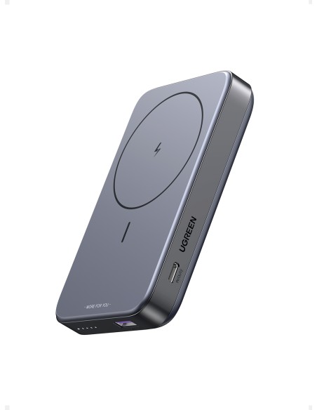 10000mAh Mini Powerbank Wireless 20W with MagSafe grey