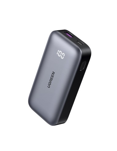 10000mAh Mini Powerbank Quick Charging 30W Gris
