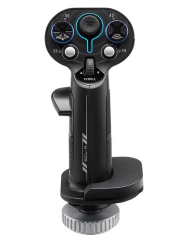 Sol-R 3 AVA Add-On Grip Negro USB Palanca de vuelo Analógico/Digital PC