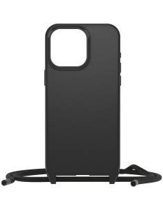 React Series Necklace MagSafe para iPhone 15 Pro Max with Strap, Black