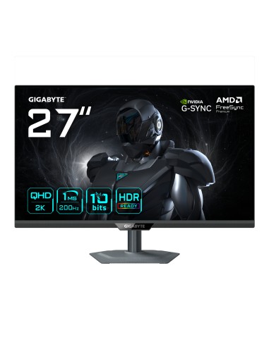G27Q2 Monitor Gaming 27 2K QHD - 2560 x 1440, 200Hz, 1ms, 350 cd/m², Compatible con G-Sync, FreeSync Premium, HDR10, HDMI 2.0, 
