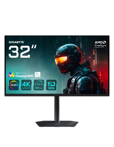 MO32U 31,5" Monitor Gaming OLED 4K UHD - 3840 x 2160, 165Hz, 0.03ms, 250 cd/m², Display HDR True Black 400, HDMI 2.1, DisplayPor