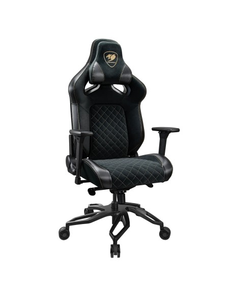 CGR-T2F-GLB Silla para videojuegos universal Asiento acolchado tapizado Negro