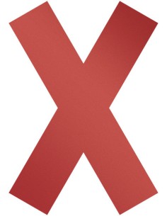 104903 símbolo autoadhesivo Rojo