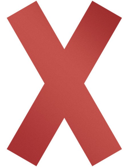 104903 símbolo autoadhesivo Rojo