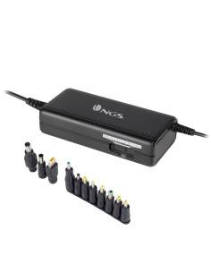 Ban adaptador e inversor de corriente Interior 90 W Negro