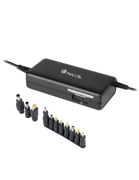 Ban adaptador e inversor de corriente Interior 90 W Negro