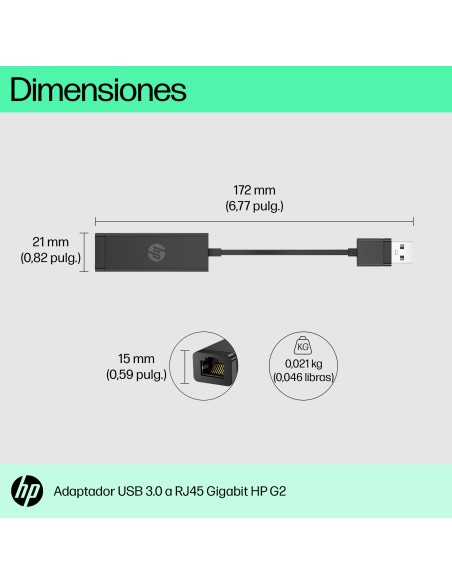 Adaptador de USB 3.0 a Gigabit RJ45 G2