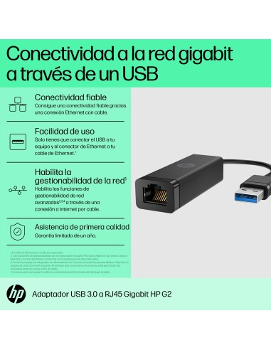 Adaptador de USB 3.0 a Gigabit RJ45 G2