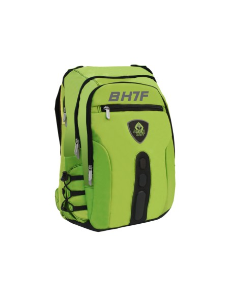BK7F mochila Negro, Verde Imitación piel, Nylon