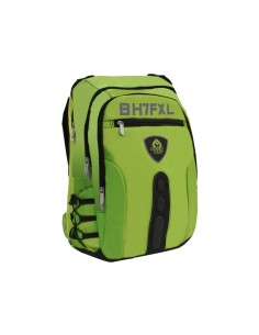 BK7F mochila Negro, Verde Imitación piel, Nylon