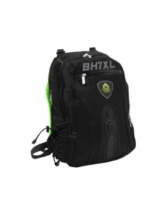 BK7GXL mochila Negro, Verde Imitación piel, Nylon