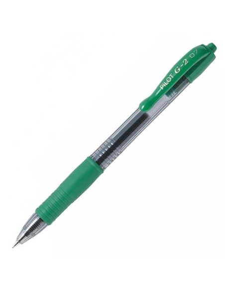 G2 Bolígrafo de gel de punta retráctil Fino Verde