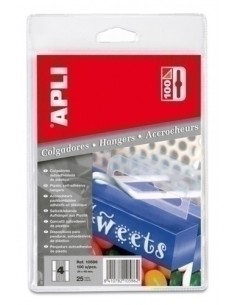 COLGADORES ADHESIVOS 34X48 PLAST. C/100