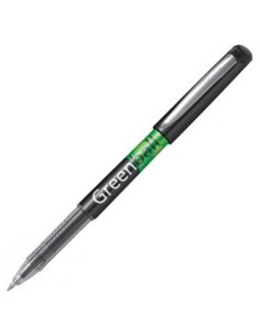PILOT ROLLER GREEN-BALL 0,7 BEGREEN TINTA LÍQUIDA NEGRO - Pack de 10 unidades