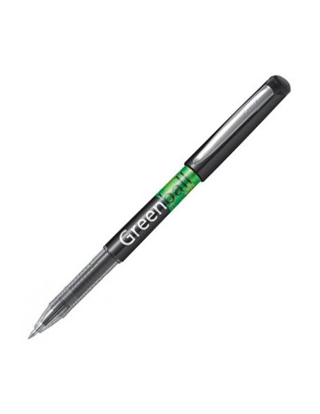 PILOT ROLLER GREEN-BALL 0,7 BEGREEN TINTA LÍQUIDA NEGRO - Pack de 10 unidades