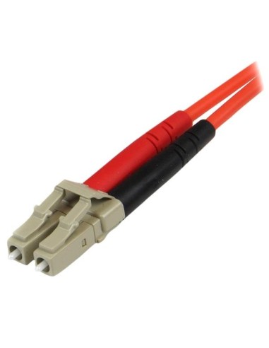 Cable Adaptador de Red de 5m Multimodo Dúplex Fibra Óptica LC-ST 50/125 - Patch Duplex