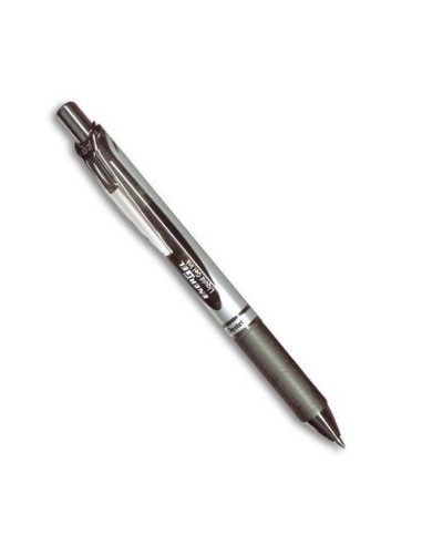 Energel XM Klick Bolígrafo retráctil con clip Negro 12 pieza(s)