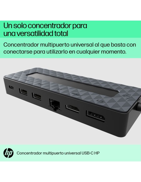 Concentrador multipuerto universal USB-C
