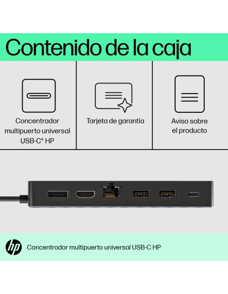 Concentrador multipuerto universal USB-C