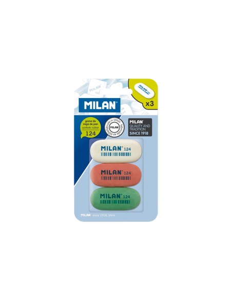 BLISTER 3 GOMAS MILAS MIGA DE PAN 124 BMM9203