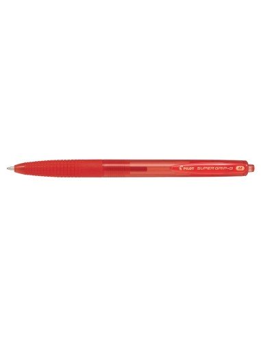 Bolígrafo retráctil SuperG rojo. Diámetro de bola 1mm. BPGG-8R-M-R