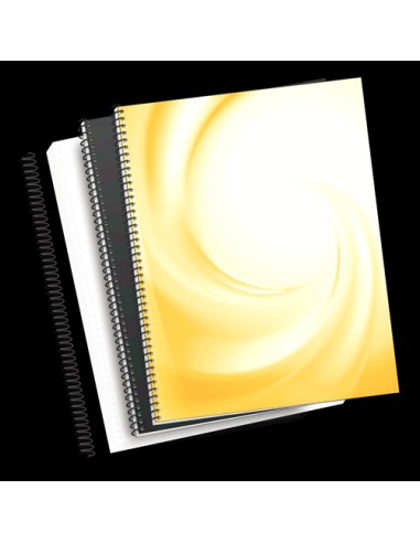 Espirales metalicas negras 40 mm Pack 25 Uds