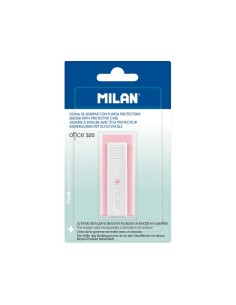 BL. GOMA BORRAR MILAN +EDITION ANTIBAC. ROSA - Pack de 12 unidades
