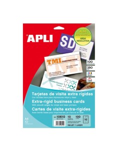 10610 tarjeta de visita Laser/Inyección de tinta Blanco 10 pieza(s)