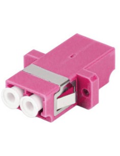 FA-LCUP-MD41-0001-VT adaptador de fibra óptica LC 1 pieza(s) Púrpura, Blanco