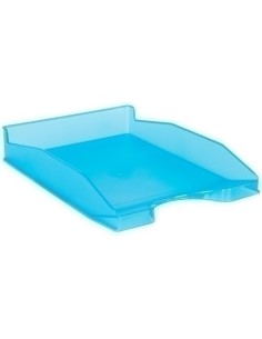 BANDEJA SOBREMESA TRASLUCIDA AZUL