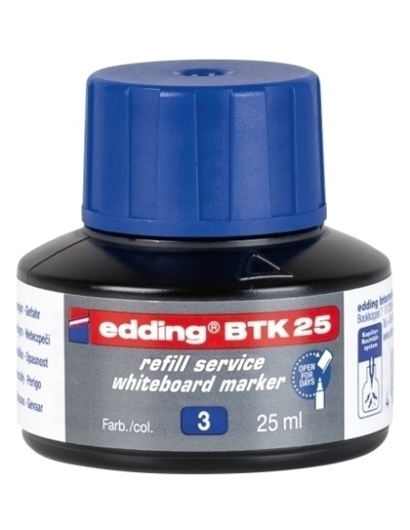 TINTA ROTUL.EDDING PIZ.25 ml BTK25 AZUL