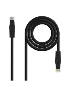 Cable de red latiguillo RJ45 LSZH Cat.6A UTP AWG24, Negro, 3.0m
