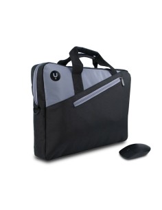 Monray Master Kit Black maletines para portátil 39,6 cm (15.6") Maletín Negro, Gris