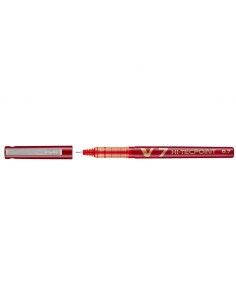 BX-V7-R bolígrafo de punta redonda Bolígrafo cilíndrico Rojo 1 pieza(s)
