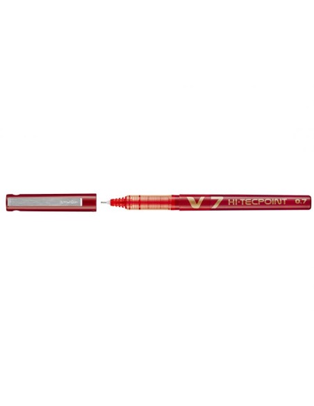 BX-V7-R bolígrafo de punta redonda Bolígrafo cilíndrico Rojo 1 pieza(s)