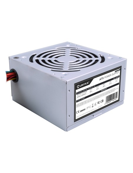 ATX 500W unidad de fuente de alimentación 20+4 pin ATX Plata