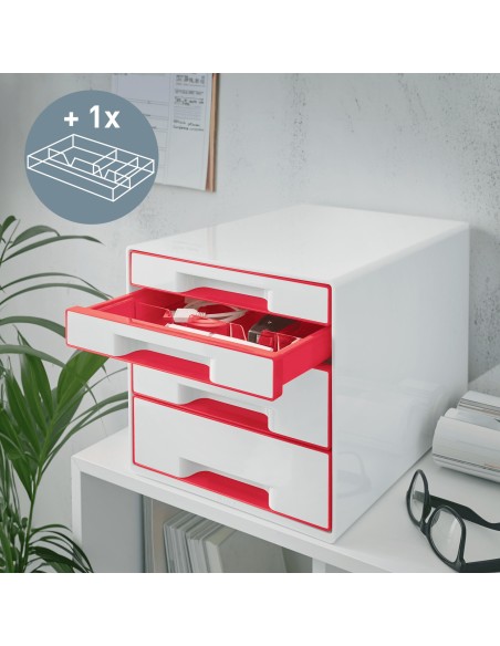 WOW CUBE Rojo, Blanco