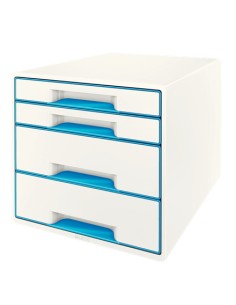 WOW Cube archivador organizador Poliestirol Azul, Blanco