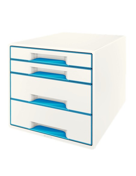 WOW Cube archivador organizador Poliestirol Azul, Blanco