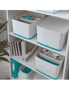 52161051 caja de almacenaje Rectangular ABS sintéticos Azul, Blanco 2